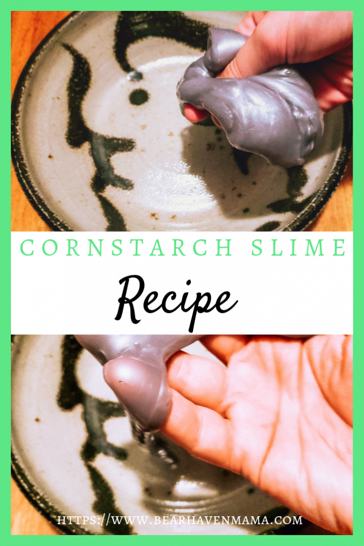 Best and easiest cornstarch slime recipe, also known as Oobleck