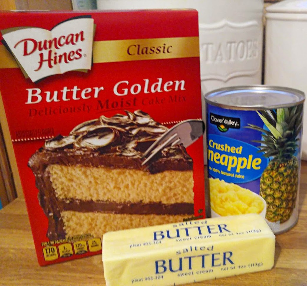 Easy Three Ingredient Dump Cake