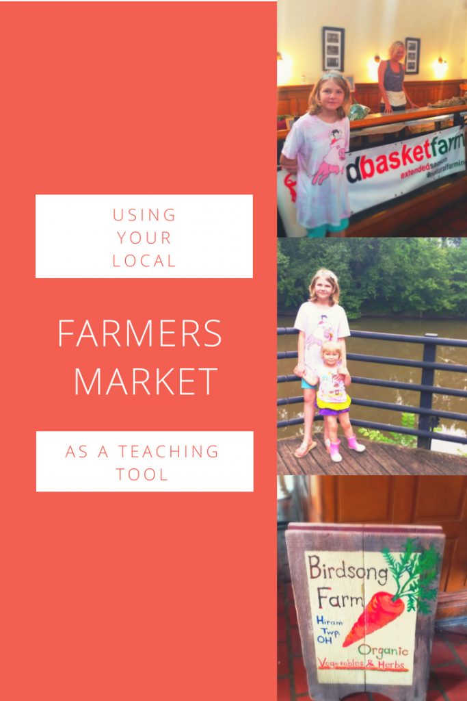 Homeschool doesn't mean being cooped up in a classroom! Find out how we used the Farmer's Market for homeschool and had fun too!