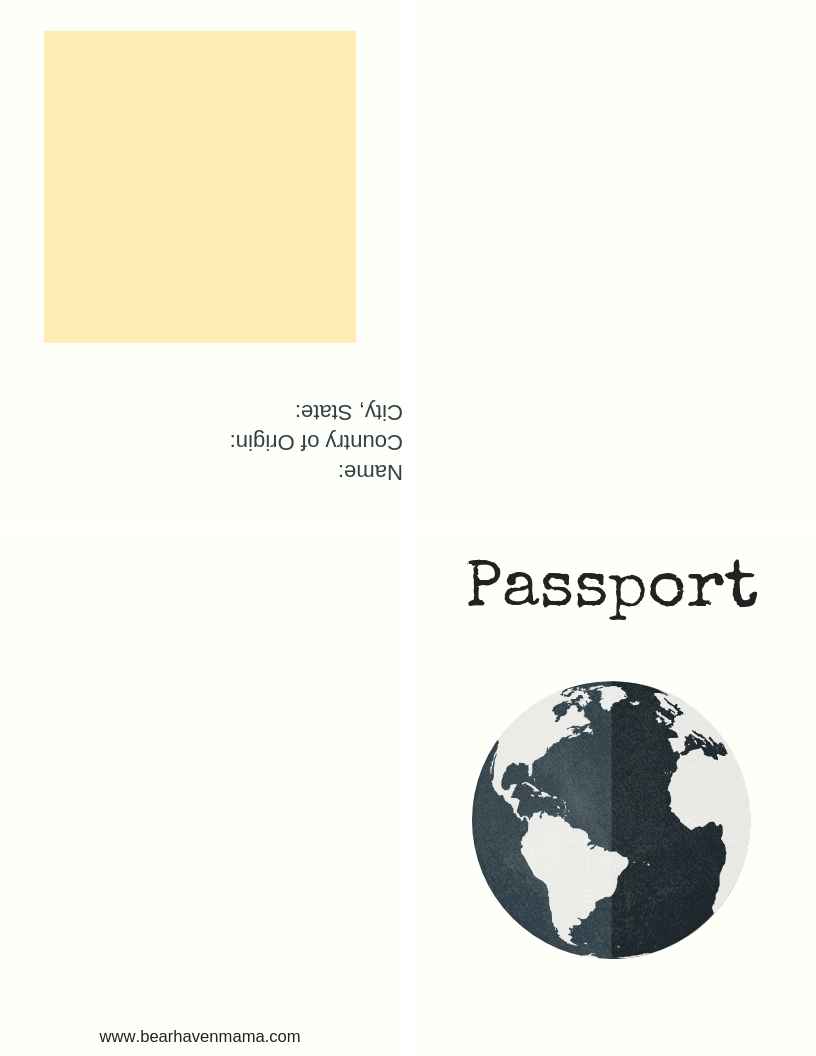 Homeschool Passport Printable and Geography Lesson Ideas