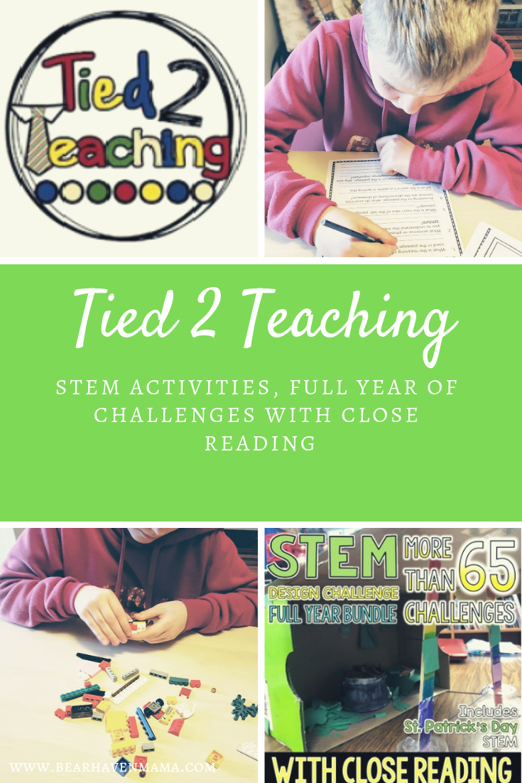 STEM Activities, Full Year of Challenges with Close Reading with Tied 2 Teaching, A Review
