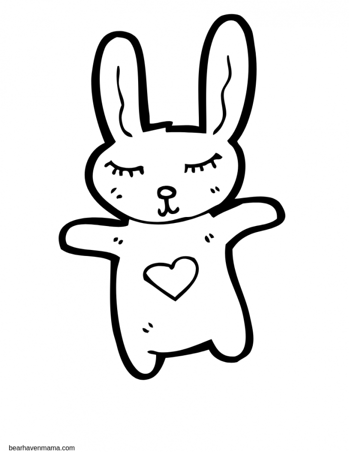 9400 Easter Bunny Coloring Pages Simple  Best Free