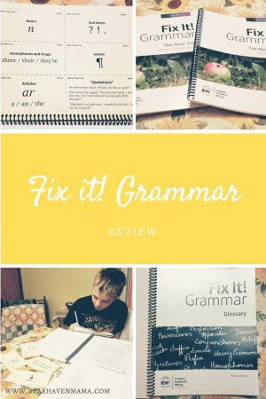 Fix It! Grammar By IEW Review - Misfit Mama Bear Haven