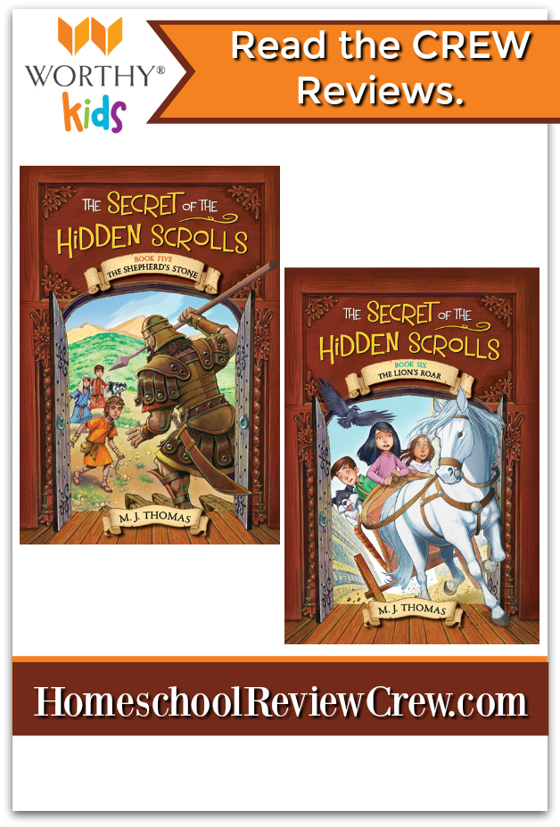 The Secret of the Hidden Scrolls series follows siblings Peter and Mary and their dog, Hank, as they discover ancient scrolls that transport them back to key moments in biblical history.