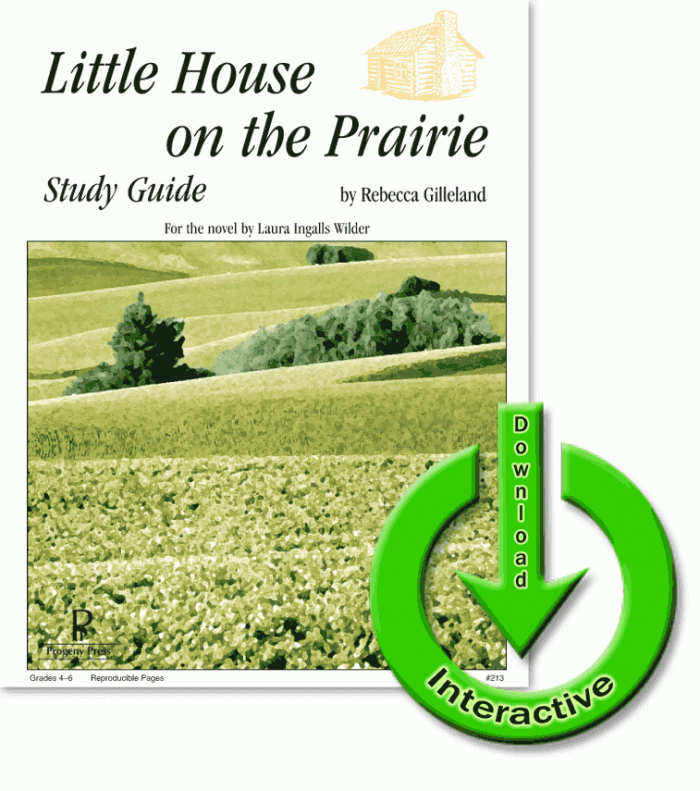 Little House on the Prairie homechool study guide for literature from Progeny Press