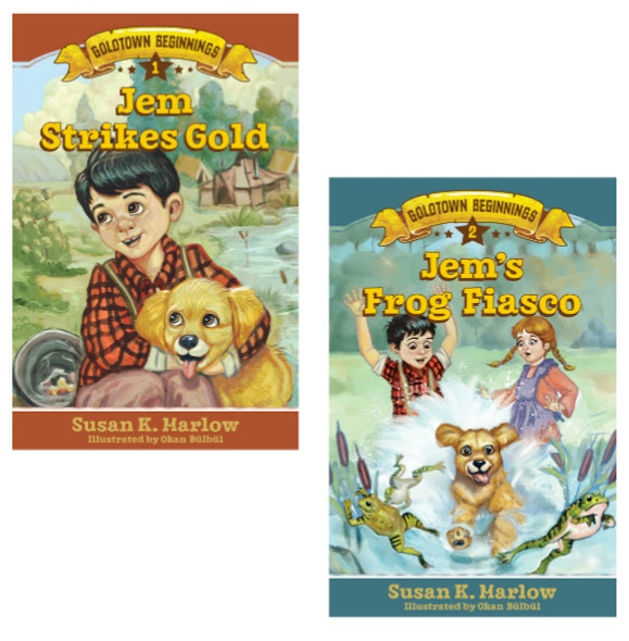 Book review of Susan K. Marlow's Goldtown Beginnings books for ages 6-9.