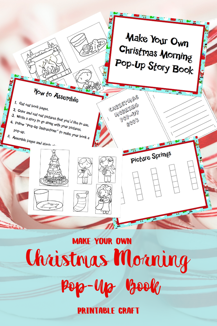 Make Your Own Christmas Pop Up Book Craft Printable from Misfit Mama Bear Haven