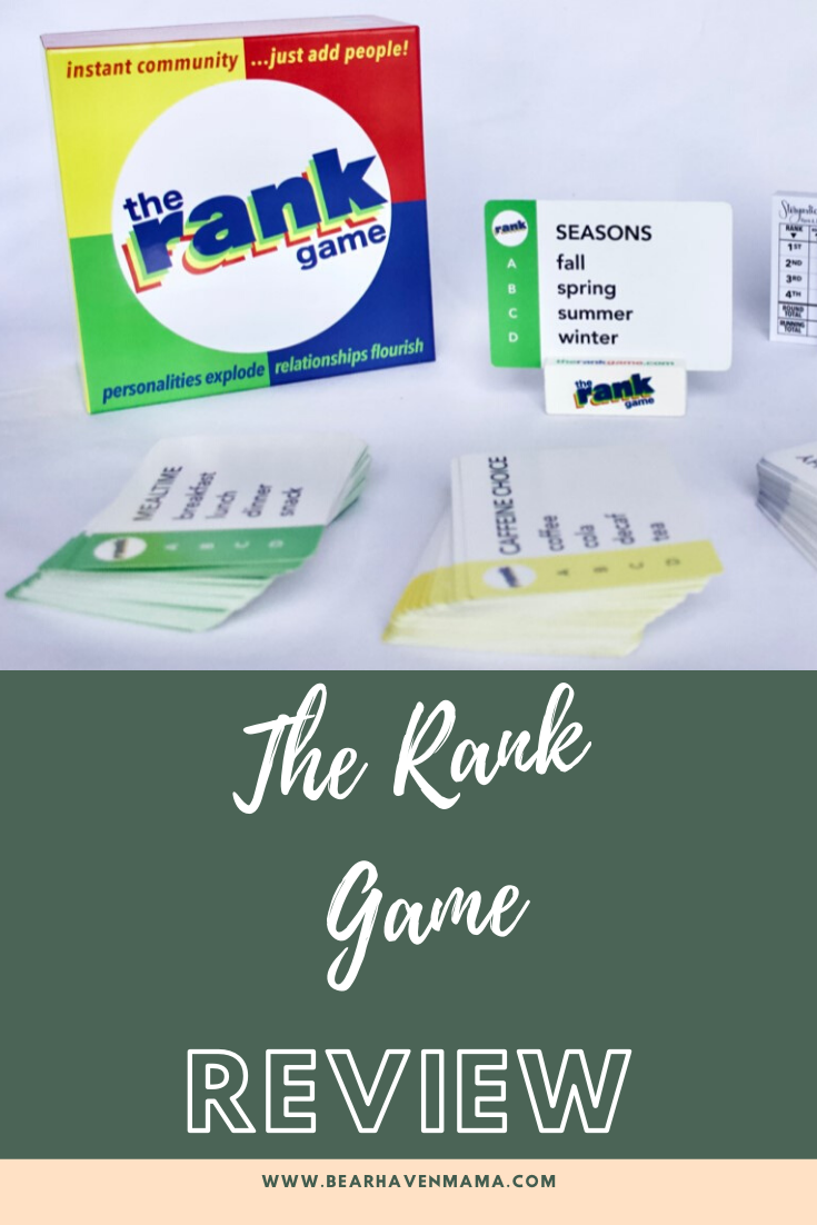 The Rank Game brings people together, through rich conversation and competition. Created for groups of all sizes, THE RANK GAME leverages our own social behaviors—ranking the things or experiences in our lives. Read on for my full review of The Rank Game!