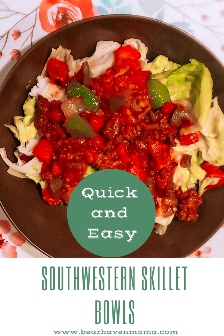 This Healthy, Easy, Gluten- Free One-Pot Southwestern Skillet Bowls recipe will be a hit with your family and takes less than 30 minutes to make.