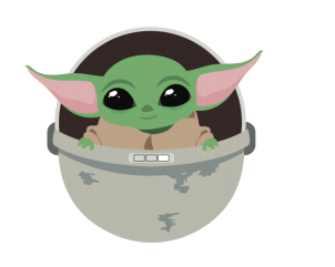 Baby Yoda Clip Art, valentines, heart, Valentine, transparent png, baby  yoda, cute alien, craft project, mandalorian, love you I do