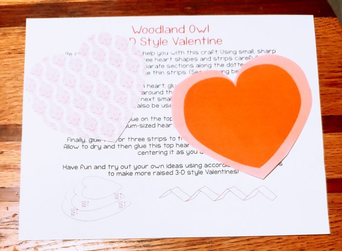 Have fun with your kids and create a very unique 3-D Woodland Owl free Printable Valentine Card craft! This printable comes with template and instructions!