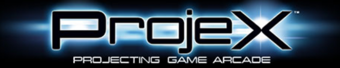ProjeX Projecting game arcade logo