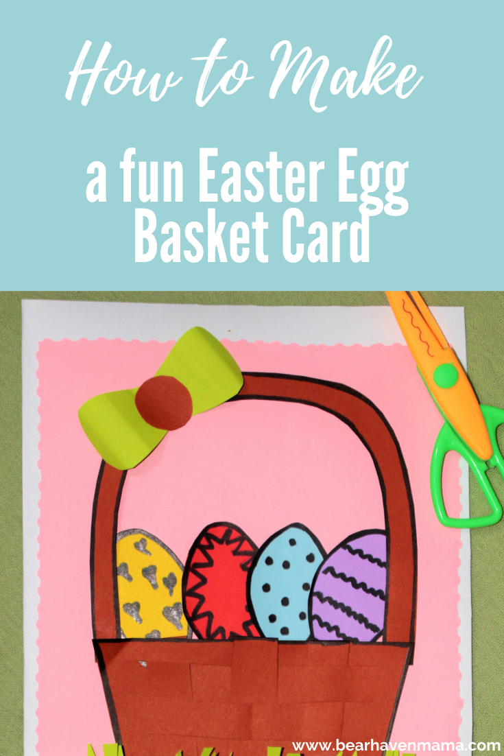 Make this fun Easter Egg Basket Card Craft for Kids. Something fun to do to celebrate Easter!