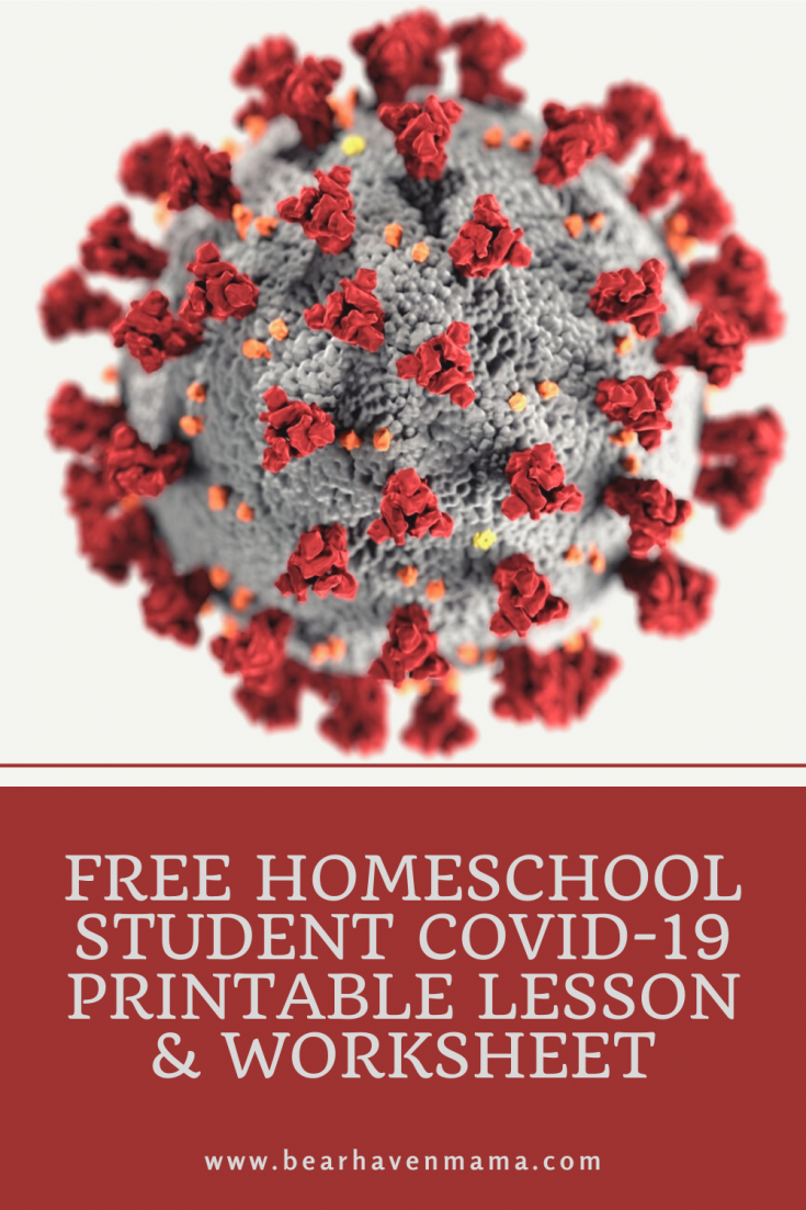 Online Science teacher, Greg Landry has created a Free Homeschool Student COVID-19 Printable Lesson & Worksheet to address questions about the Coronavirus.