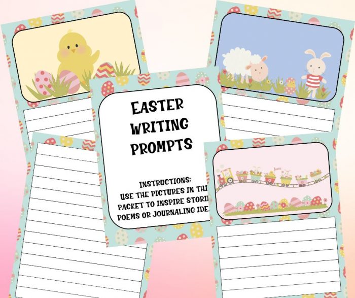 Easter Themed Writing Prompts Keepsake Journal Printable