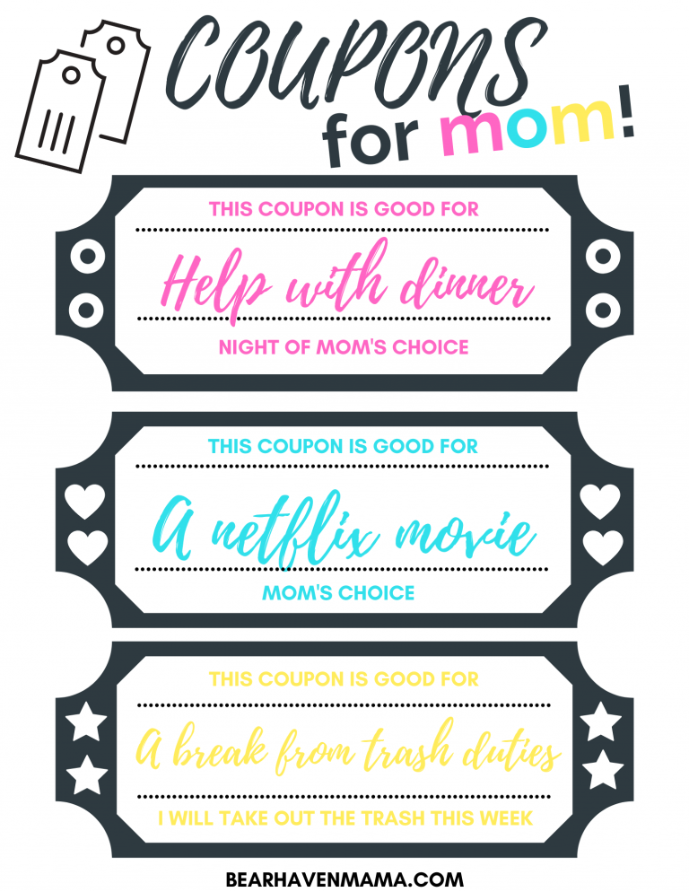 Free Printable Mother’s Day Coupons to Make Mom Feel Extra Special!