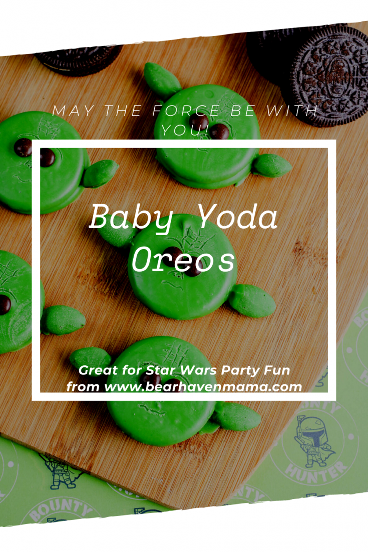 Turn your May the Fourth Celebration into an Epic Star Wars Party with these cute and fun Baby Yoda Oreos. Follow these simple instructions to create yours! #babyyoda #starwars #starwarsparty #maythefourth