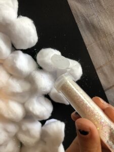 making a snowflake craft