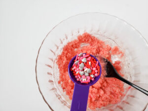 Learn How to Make a Valentine's Sugar Scrub with Violet Fragrance with this simple tutorial and recipe. Includes easy to use instructions!