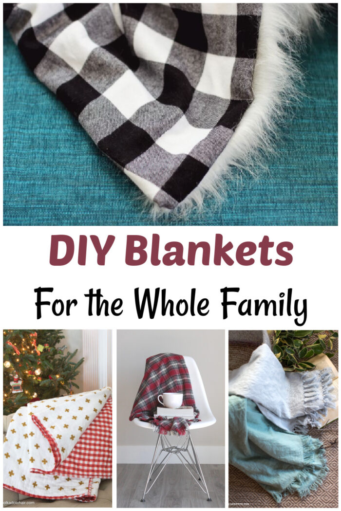 blankets with words saying diy blankets for the whole family