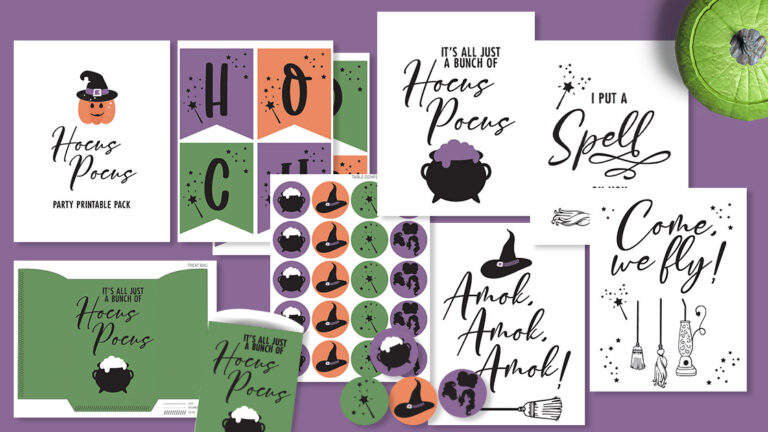 The Ultimate Hocus Pocus Party Tutorial with Free Printables!
