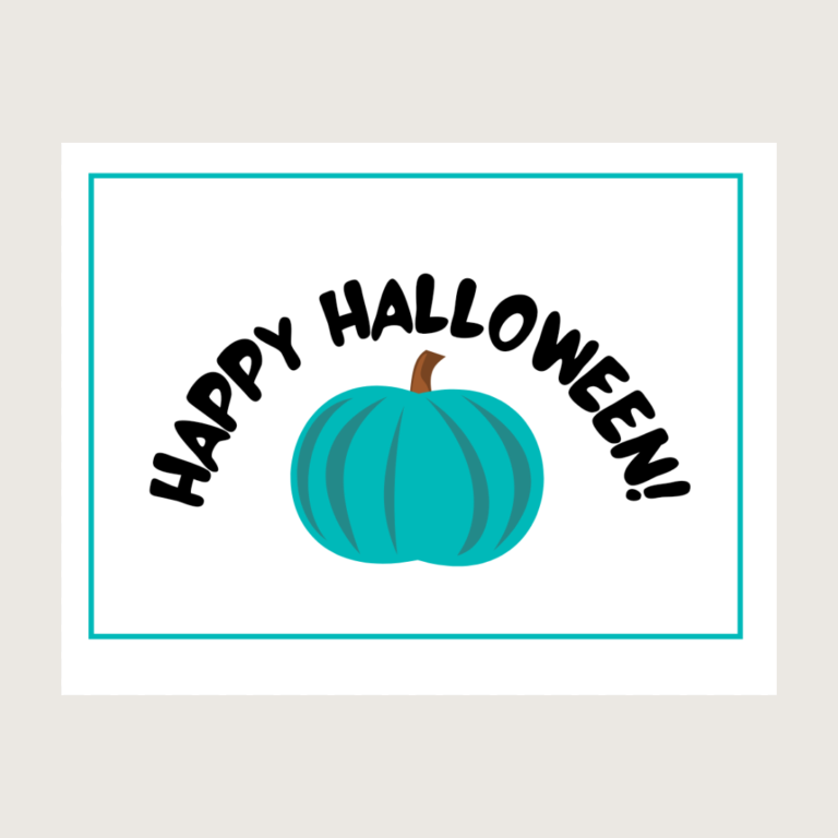 Use These Teal Pumpkin Project Printables for Treats for kids with food allergies this Halloween!
