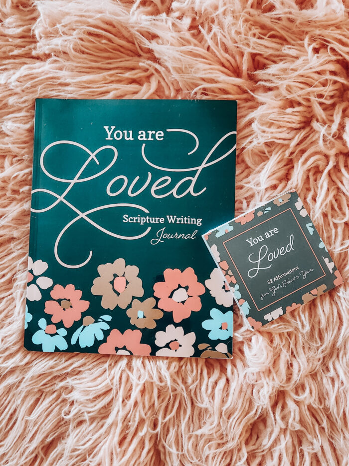 You are loved scripture journal and affirmation cards