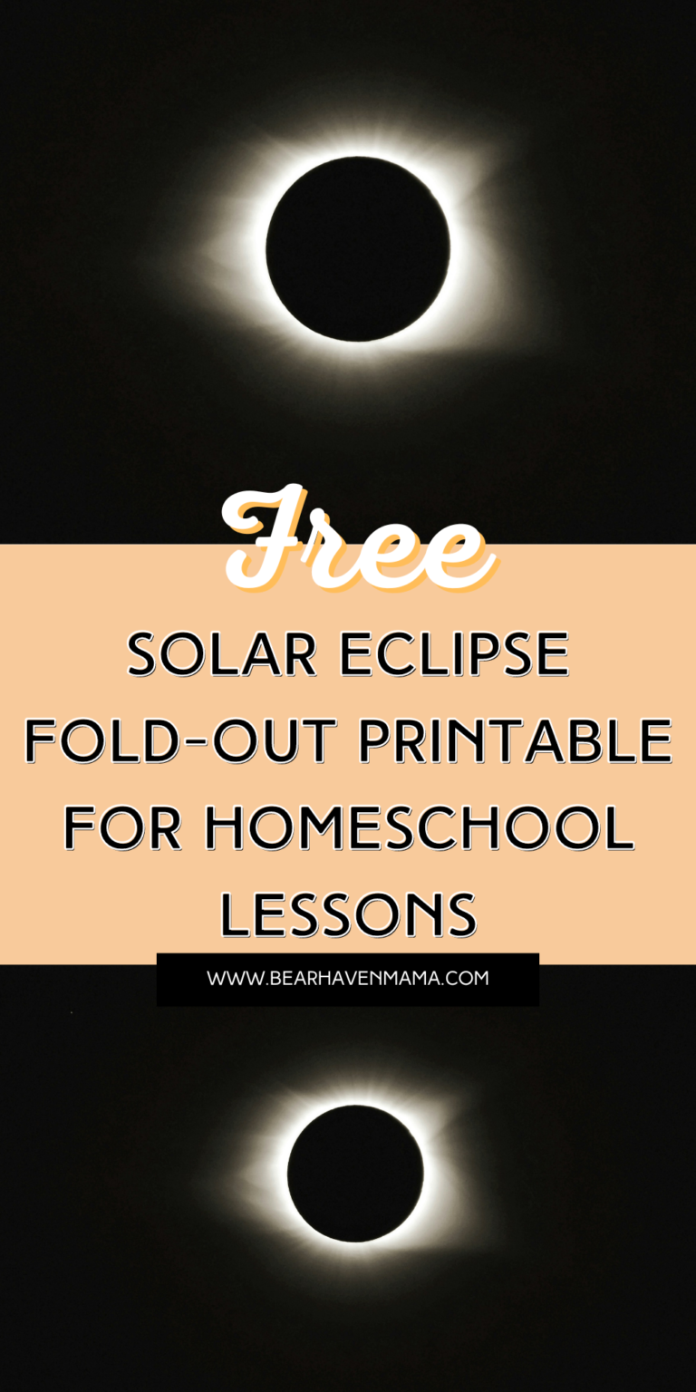 Free Solar Eclipse Fold Out Printable Homeschool STEM Pack