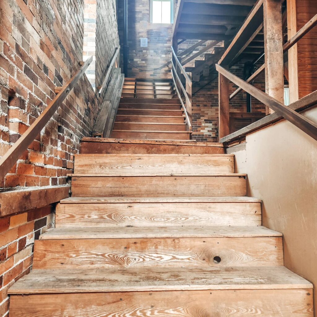 old flour mill at Baltic Mill winery