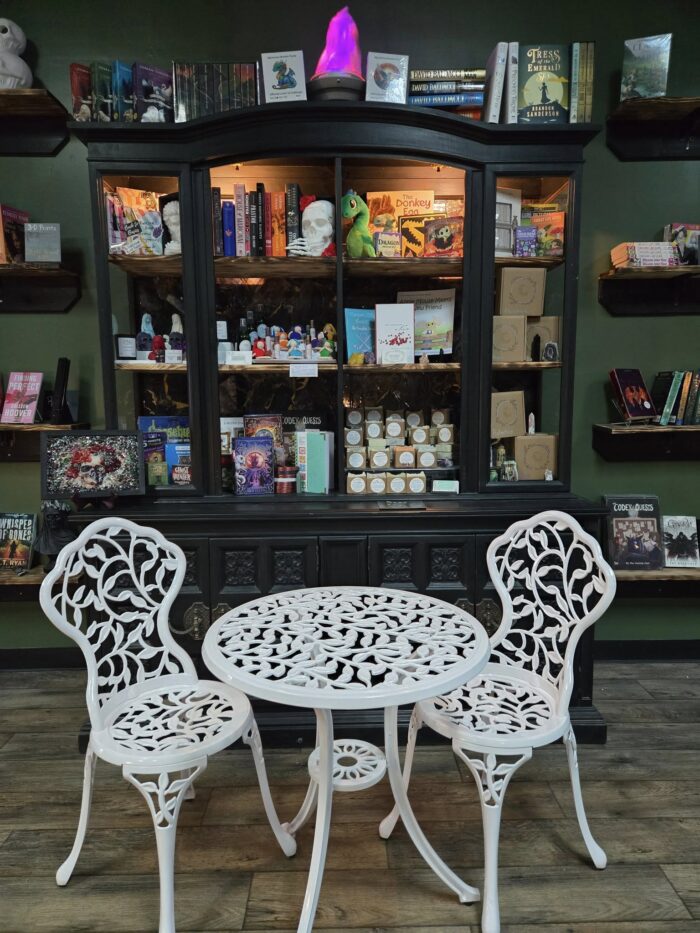 inside Spellbound Sisters bookstore and cafe